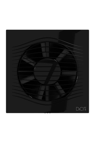 Вентилятор накладной SLIM D125 обратный клапан Obsidian DICITI