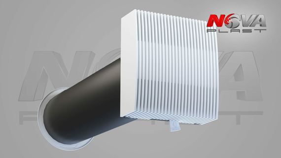 Приточный стеновой клапан NovaSTYLE с фильтром с фильтром 1.0 м