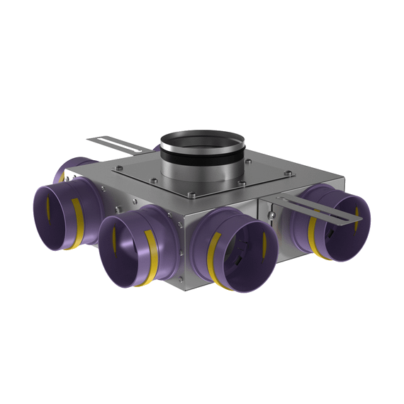 Provent KVF 125/90×6 коллектор металлический концевой на 6 выходов