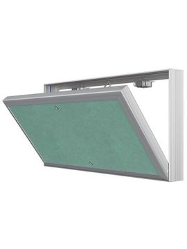 Люк ревизионный D Ceramo Base 400х200 скрытый монтаж съемный алюминий EVECS