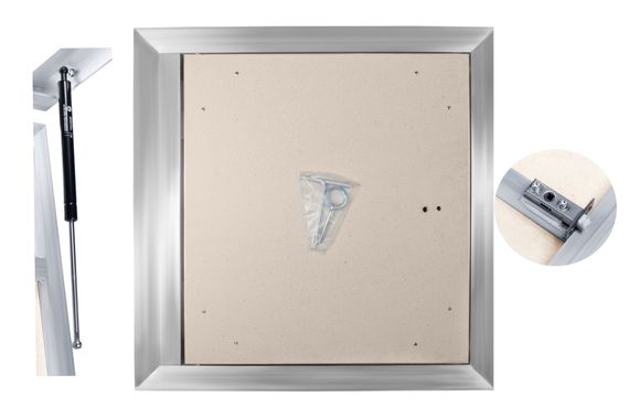 Люк напольный Периметр 600х600 Углом (с амортизаторами)