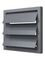 Выход стенной КФ фланец D125 жалюзи 150x150 ASA Gray ERA