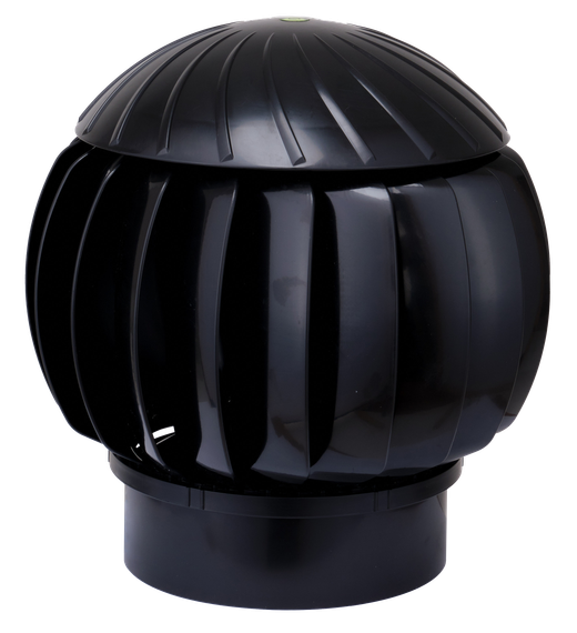 Готовый комплект, изолированный для фальцевой и готовой кровли из битумной черепицы d 125/160 мм, цвет черный RAL 9005, серия Twister