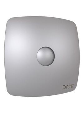 Вентилятор накладной RIO D125 обратный клапан Gray metal DICITI