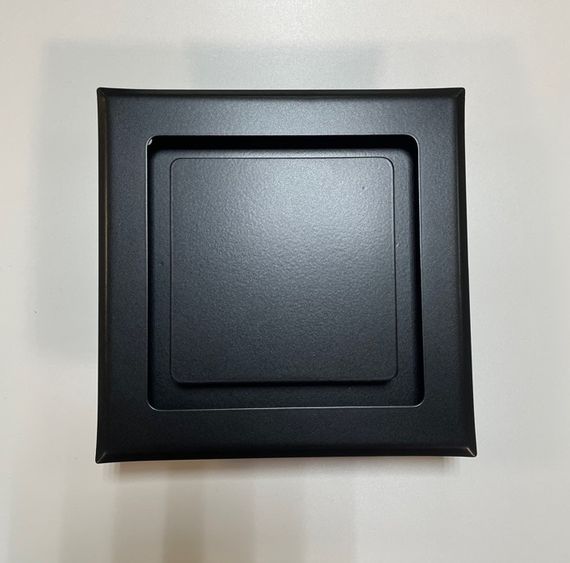 Диффузор приточно-вытяжной на магнитах регулируемый НДК-125 декоративный металлический черный матовый