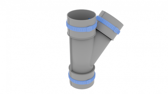 Тройник косой FL110-TR, круглый