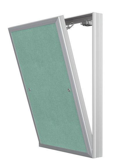 Люк ревизионный D Ceramo Base 250х400 скрытый монтаж съемный алюминий EVECS