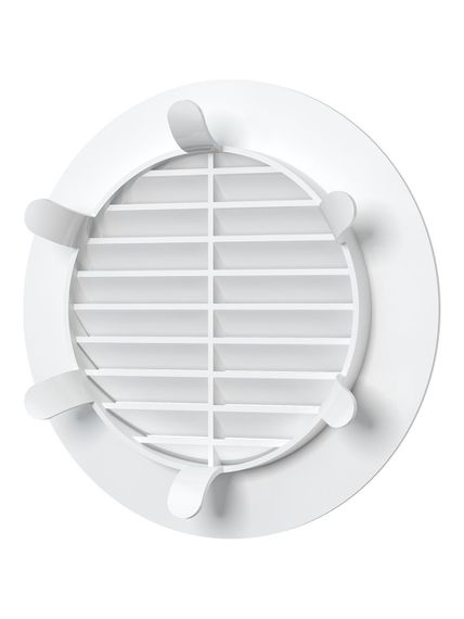 Решетка вентиляционная RKL фланец D100 распорки D125 пластик ERA