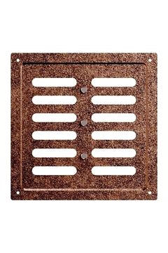 Решетка вентиляционная MER регулируемая 200х200 окраш.сталь Antique copper ERA