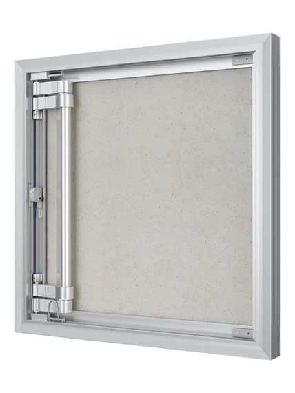 Люк ревизионный D Ceramo Optimum 500х500 скрыт.монтаж петля алюминий EVECS