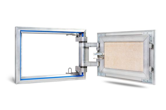 Люк под плитку усиленный Модерн 750х500 нажимной