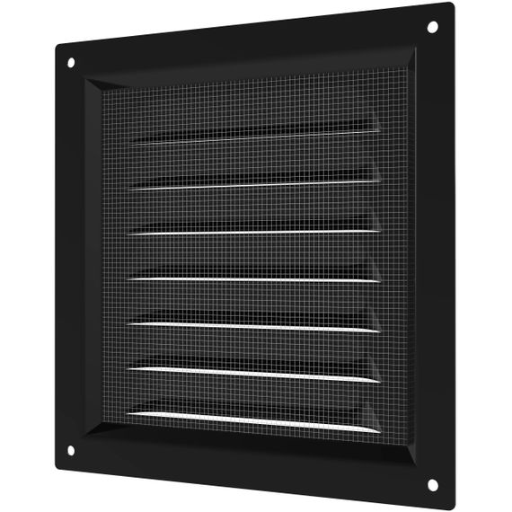 Решетка вентиляционная МЭ сетка 150х150 окрашенная сталь Black ERA