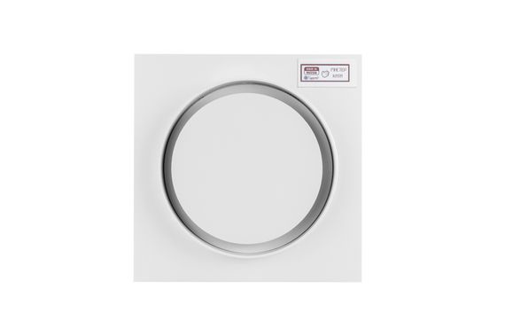 Диффузор теневой Visioner TDPP125W/150 белый/белая крышка, с приточно-вытяжным вентилятором под плитку с регулировкой потока воздуха D125 мм