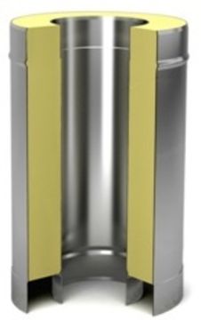 Сэндвич труба 130/210 0,5м  (нерж 1 / цинк 0,5)