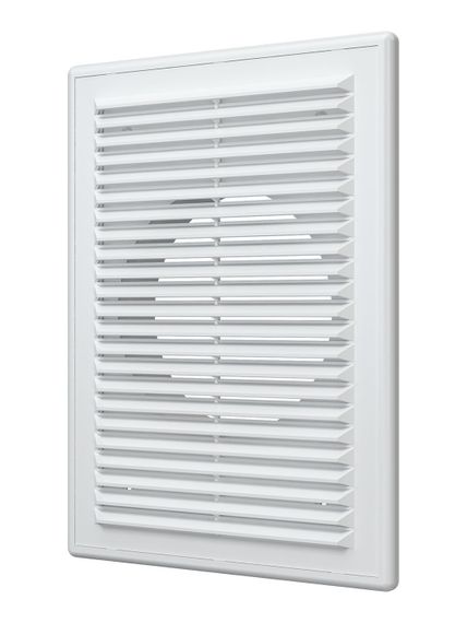 Решетка вентиляционная RF. фланец D125 разъемная 185х255 пластик ERA