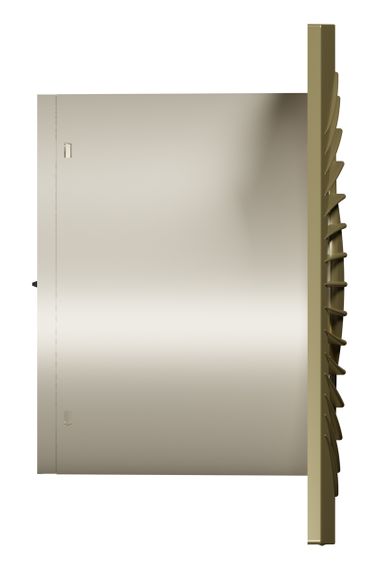 Вентилятор накладной SLIM D125 обратный клапан Champagne DICITI