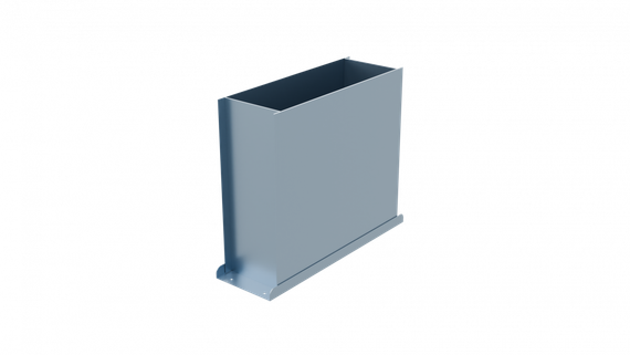 Flexag PFP-300x103/75x2 пленум напольный, 400x100, на 2 выxода