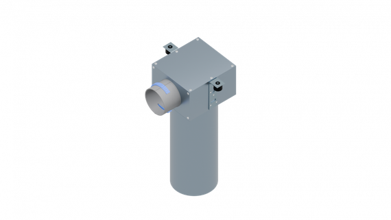 Flexag PCP-100/75x1 пленум вентиляционный потолочный, D100, на 1 выxод, L=300 мм