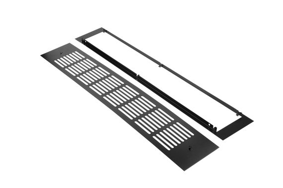 Решетка на магнитах Визионер МВМС-М 500х100 мм Черная матовая