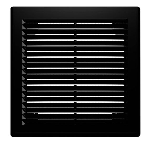 Решетка вентиляционная Р сетка разъемная 209х209 пластик Black ERA