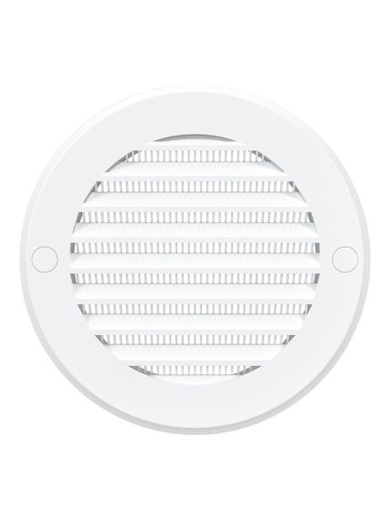 Решетка вентиляционная РКС фланец D100 сетка D136 пластик ERA