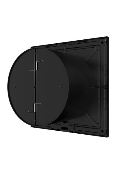 Вентилятор накладной SLIM D125 обратный клапан Obsidian DICITI