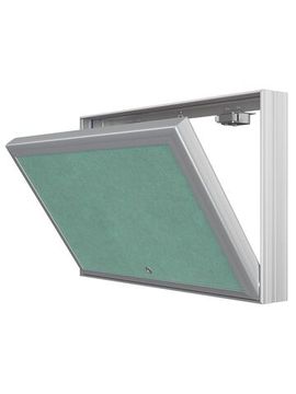 Люк ревизионный D Ceramo Base 300х200 скрытый монтаж съемный алюминий EVECS