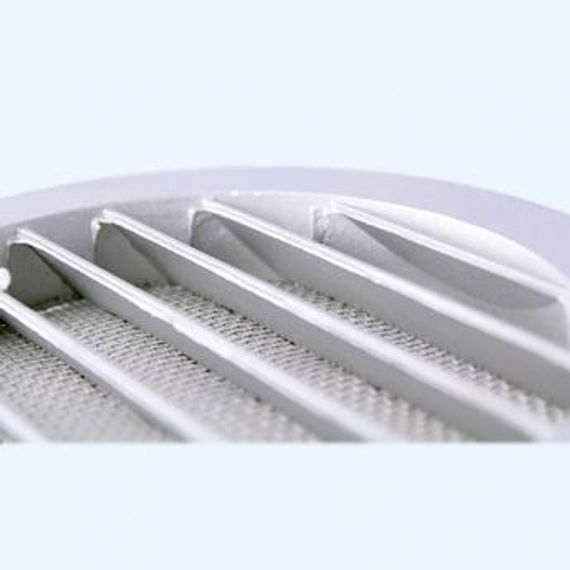 Решетка вентиляционная РКМ фланец D160 сетка D185 алюминий ERA