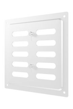 Решетка вентиляционная MER регулируемая 150x154 окраш.сталь White ERA