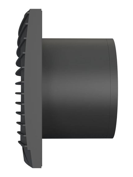 Вентилятор накладной SILENT D125 обратный клапан Matt black DICITI