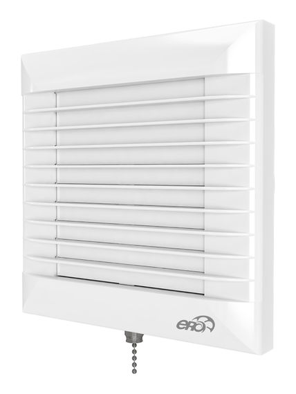 Вентилятор накладной EURO D125 тяговый выключатель автоматическое жалюзи ERA