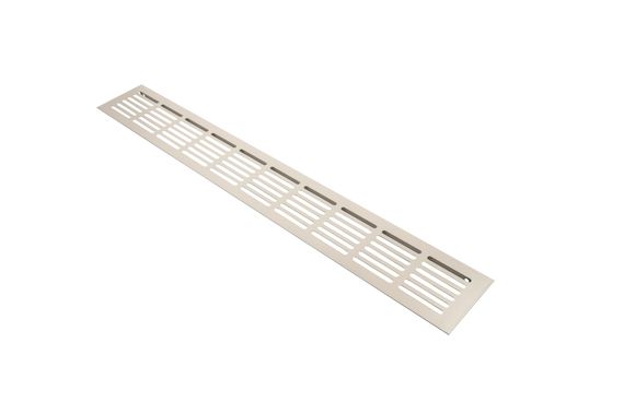 Решетка Визионер МВМС 1200х100 мм Слоновая кость (RAL 1015) матовая