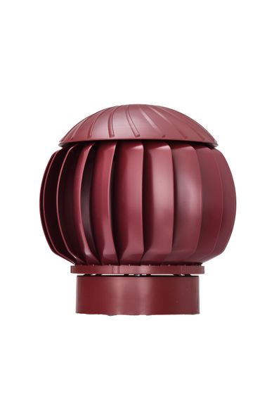 Готовый комплект, изолированный на скатные кровли из профильного листа МП-21 (С21) d 125/160 мм, цвет бордовый RAL 3009, серия Twister