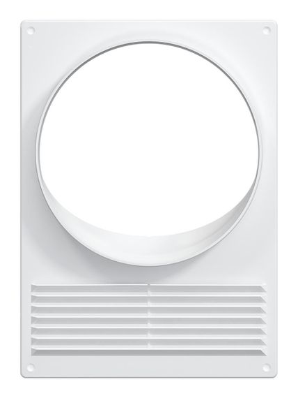 Площадка торцевая ПТПР фланец D150 решетка 180х250 пластик ERA