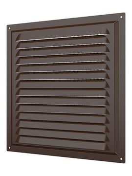 Решетка вентиляционная МЭ сетка 250х250 окрашенная сталь Brown ERA