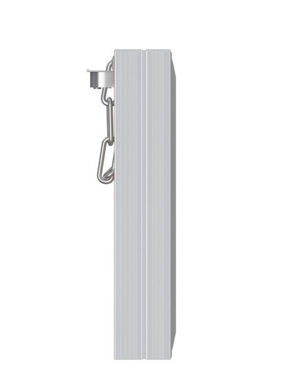 Люк ревизионный D Ceramo Base 400х200 скрытый монтаж съемный алюминий EVECS