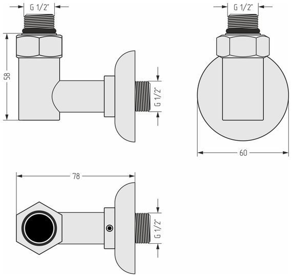 Набор комплектующих для ПС Стилье (G 1/2" НР х G 1/2" НР)