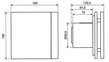 Вентилятор Soler & Palau Silent Design 100 CHZ Grey (Таймер, Датчик влажности)
