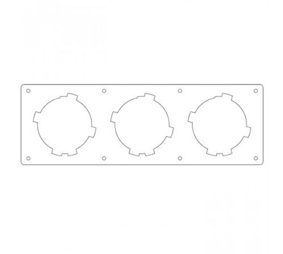 Provent MP 90x3 Монтажная панель на 3 выхода