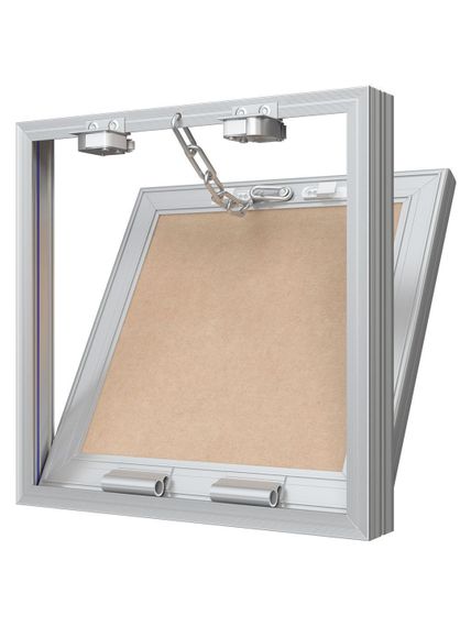 Люк ревизионный D Ceramo Base 250х250 скрытый монтаж съемный алюминий EVECS