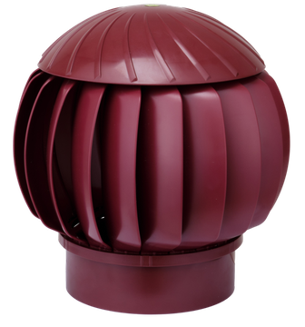 Ротационная вентиляционная турбина, РВТ 160 мм бордовый RAL 3009, серия Twister