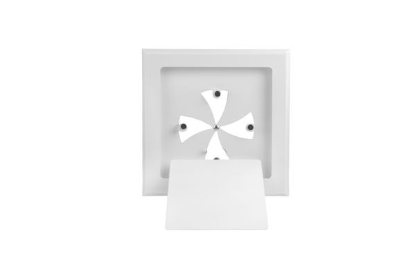 Диффузор приточно-вытяжной на магнитах регулируемый НДК-125 Снежок декоративный металлический белый матовый