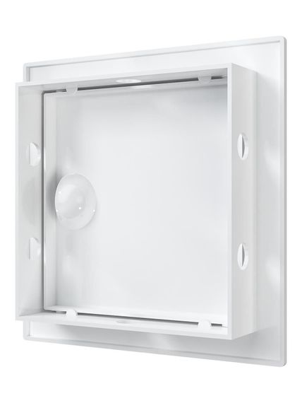 Люк ревизионный ЛР фланец 98х98 ручка 122х122 пластик EVECS