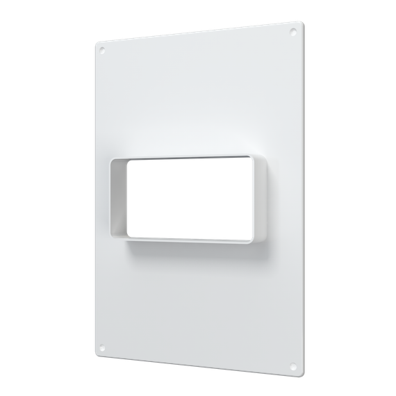 Площадка торцевая ПТГ фланец 120х60 горизонтальная 180х250 пластик ERA