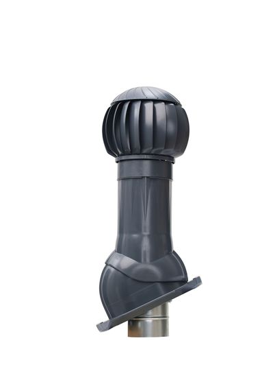 Комплект RRTV D160 для металлочерепицы Monterrey пластик Gray Graphite ERA