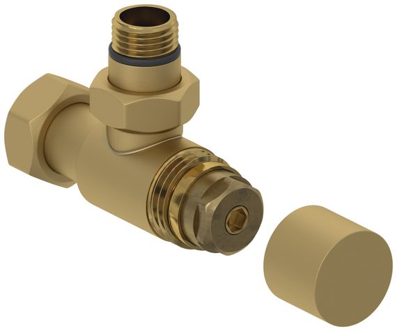 Вентиль Сунержа угловой под шестигранник (G 1/2&quot; НР х G 3/4&quot; НГ)