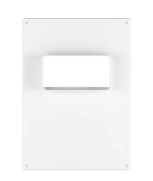 Площадка торцевая ПТГ фланец 120х60 горизонтальная 180х250 пластик ERA