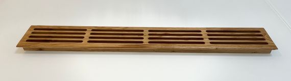 Деревянная врезная решетка Visioner 550х80 (посадка 540х65мм. из дуба)