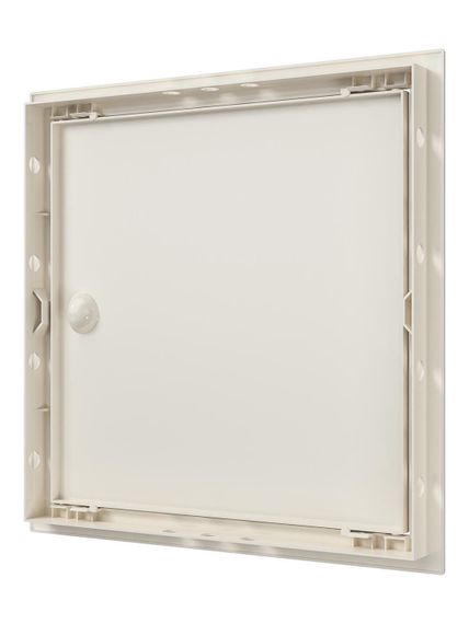 Люк ревизионный ЛР фланец 296х296 ручка 318х318 пластик Ivory EVECS