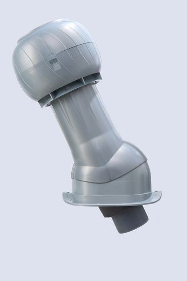 Готовый комплект, изолированный для кровли с профилем Монтеррей (Monterrey) и его аналогами d 125/160 мм, цвет серебристый RAL 9022, серия Static